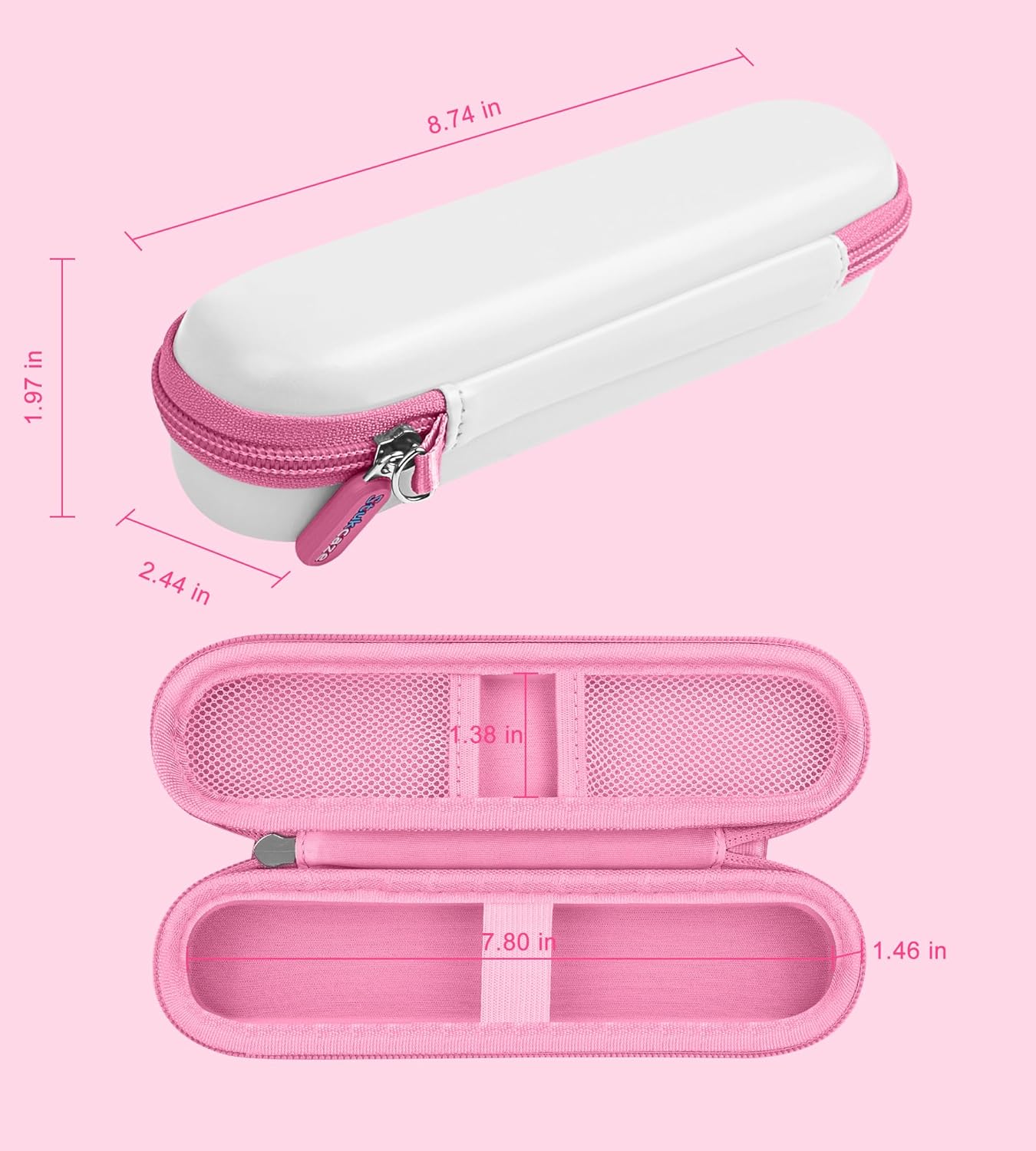 Stukcae Toothbrush Travel Case for Oral-B Pro 1000, 2000, 3000, 3500 Sonicare 4100, Hard Shell Portable Carrying Electric Toothbrush Protection Case