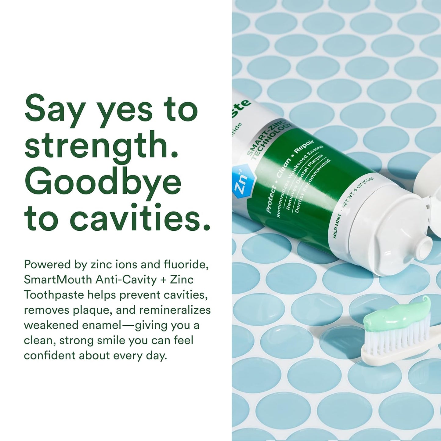 SmartMouth Premium Toothpaste for Elite Oral Health Protection, 6 oz Each, 5 Pack