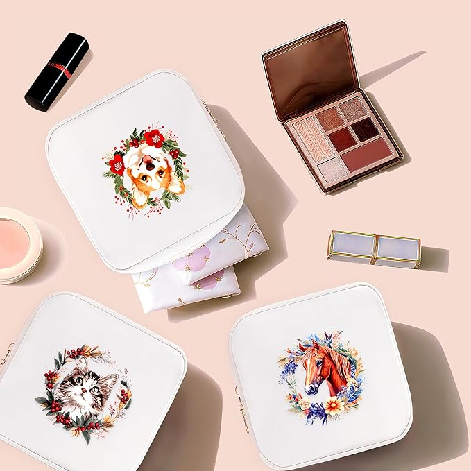 Corgi Mini Makeup Bag, Corgi Gift For Women Girls Cute Portable Zipper Pouch Cosmetic Bag For Teen Girls Kids, Small Storage Bag For Sanitary Pad, Period napkin bag!