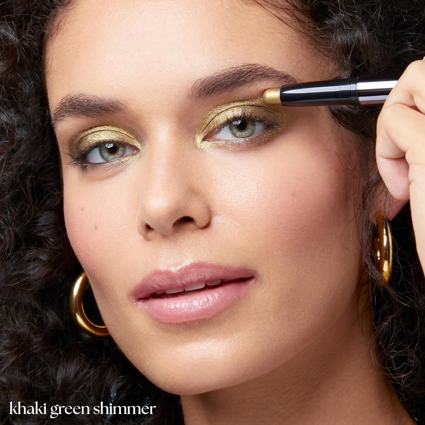 Julep Eyeshadow 101 Cream-to-Powder Waterproof Shadow Stick – Khaki Green Shimmer – Long-Lasting, Crease-Proof, Taupe Green Shimmer Cream Eyeshadow with Built-in Smudger