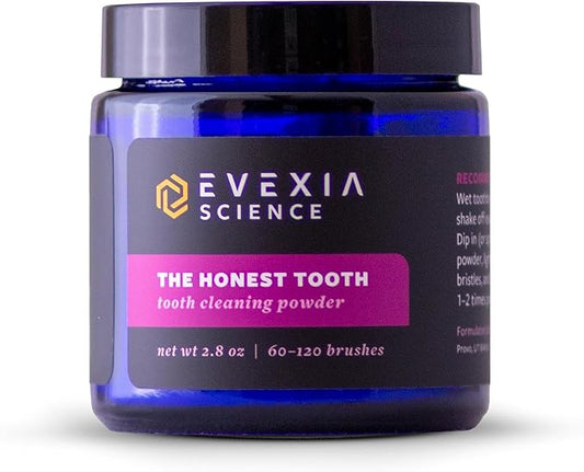 The Honest Tooth - Natural Tooth Cleaning Powder | Enamel-Friendly Baking Soda Formula | Whitens & Brightens Smile | SLS-Free, Plant-Based Oral Care, 2.8 oz