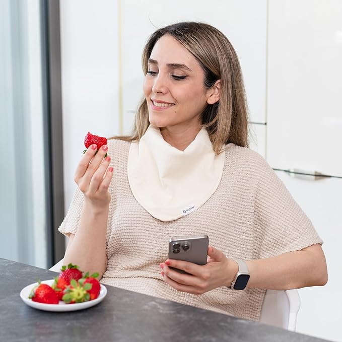 Bandana Bibs with 3 Waterproof Lining Organic Cotton Drool Bibs for Adults and Children, Adjustable Snaps