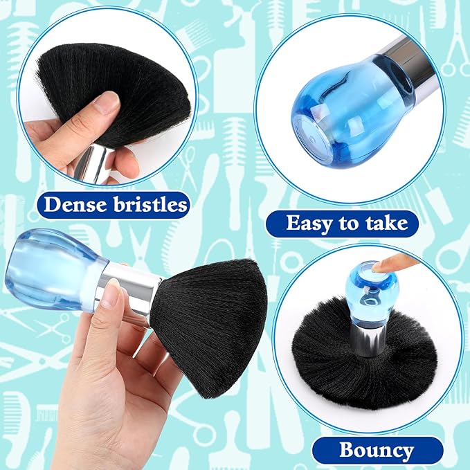 FEBSNOW Kids Hair Cutting Cape,Professional Kids Barber Cape and Neck Duster Brush Cartoon Hairdresser Apron with Adjustable Closure for Children Salon Barber Supplies for Kids & Adults 55x39 Inches