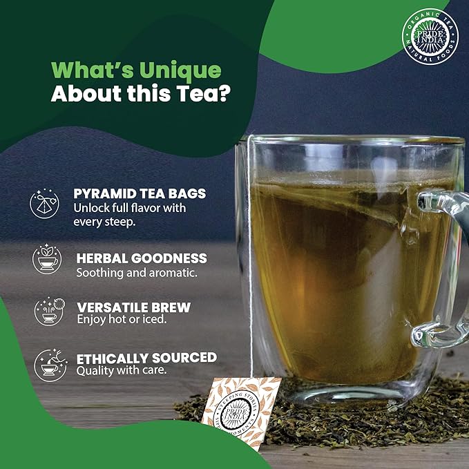 Pride Of India - Natural Holy Basil (Divine Healing Tea), PACK of 2-15 Tea Bags Per Box