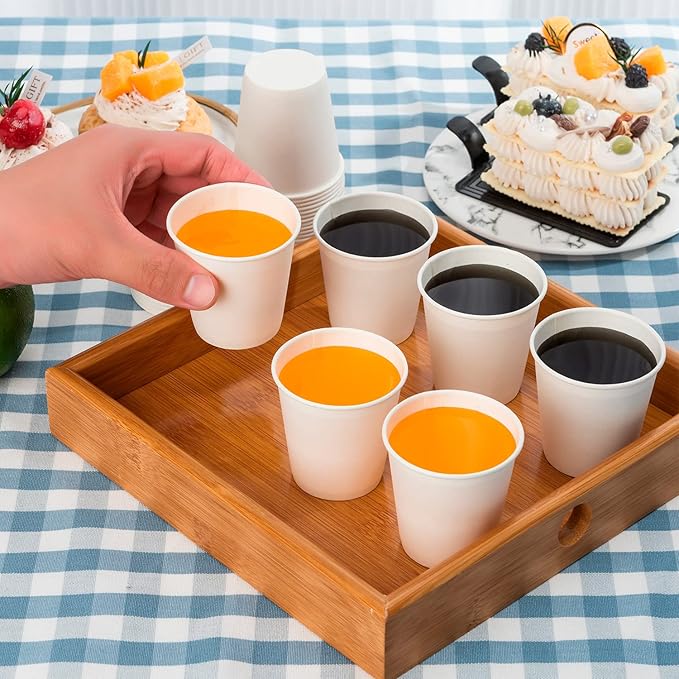 3000 Count 3 oz Small Paper Cups, Bathroom Paper Cups, Mouthwash Cups, Perfect for Bathroom