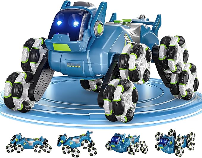 Gesture Sensing RC Stunt Car,Remote Control Car Toys for Ages 8-10-12,with Lights Music Spray,8WD 360° Spins All Terrains Kids Toys Car, 6-8 Year Old Boy Birthday Gift & 6-13 Best Gift for Kid