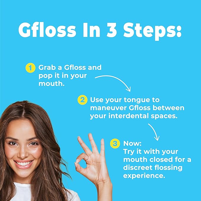 Hands-Free Dental Floss - 40 Count - Easy to Use & Discreet Flossers for Adults | Travel Floss | Thin Soft Floss for Tight Teeth | Unwaxed Unflavored | PFAS-Free Oral Care