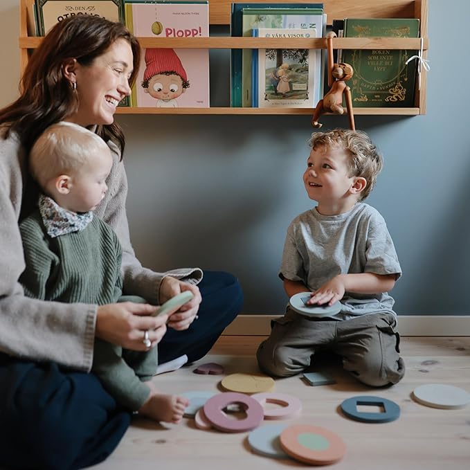mushie Foam Bath Puzzle | 10 Pieces for Ages 3 Years+ | Floating Foam for Kids and Toddlers
