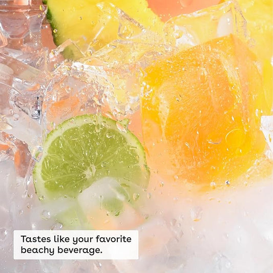 eos Flavor Lab Secret Menu Lip Balm Gift Set - Tropical Chiller, Limited-Edition, Moisturizing, Hydrating, Dry Lips, Variety Pack, 0.14 oz, 4-Pack