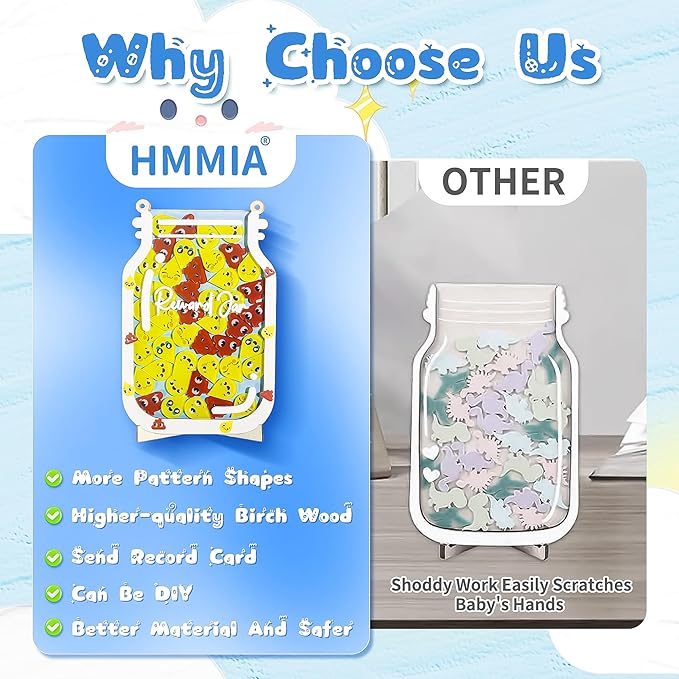 Personalized Magnetic Reward Jar for Kids, Poop Reward Jar with Colorful Letter Stickers, Potty Training & Good Behavior Home Training Jars for Home Chore Chart, Classroom (50Pcs)