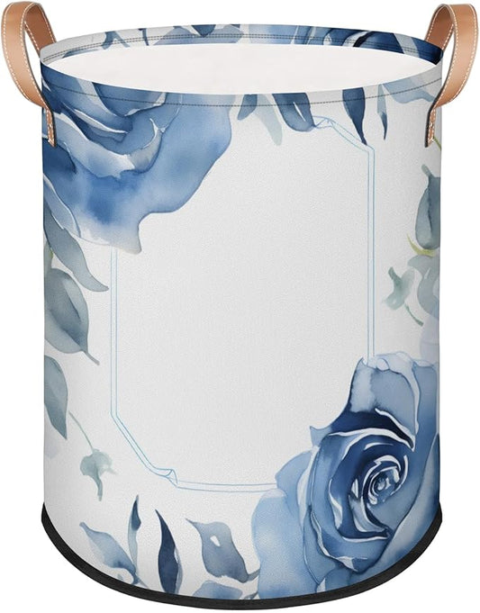 62L Rose Laundry Basket for Clothes Books Toys Adult Kids Rotundity Laundry Hampers Bin for Bathroom Kitchen Hotel