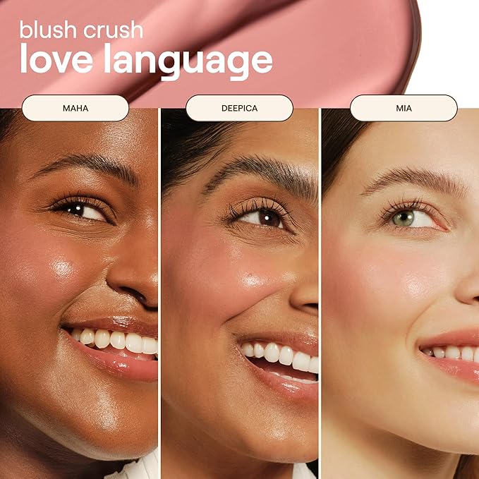 Live Tinted Blush Crush - Creamy Liquid Blush for All Skin Tones, Skincare-Powered With Peony Extract, Aai Fruit Oil, and Vitamin C Infused, Soft Pink, 1 oz