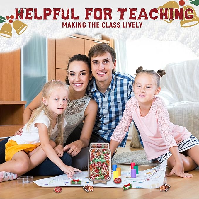 Flower Magnetic Reward Jar for Kids,Classroom Reward System,Reward jar Classroom,Behaviour Incentive System for Toddlers (Christmas)