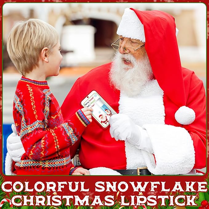 100 Pack Christmas Lip Balms Bulk Christmas Party Gifts Favors Stocking Stuffers Holiday Lip Balms Employee Staff Team Appreciation Gifts Thank You for Teacher Coworkers (Cute)