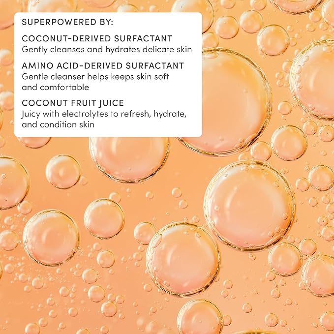 Evereden Multi-Vitamin Kids Body Wash Cool Peach: Gentle Body Wash Sensitive Skin Nourishment & Hydration Formula | Clean Non-Toxic for Kids | 8.5 fl oz.