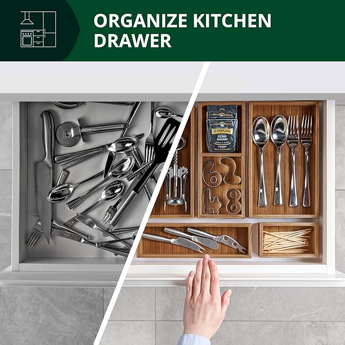 ROYAL CRAFT WOOD Premium Carbonized Bamboo Sticky Note Holder – Elegant & Durable Post-It Note Dispenser for Office Desk Organization