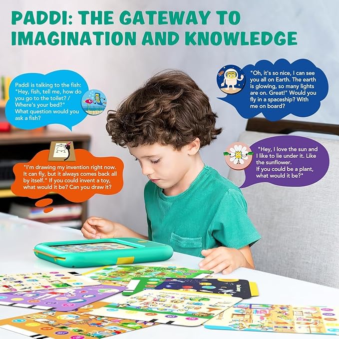 Kids Learning Tablet Educational Learning Pad for Toddlers 2-5 to Learn Alphabets, Numbers, Foods, Time, Music, Talking Cards for Toddlers，Learning Educational Toy Kids Gifts