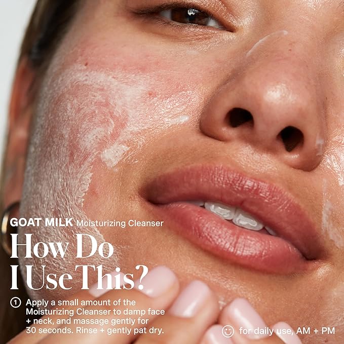 Kate Somerville Stressed Skin Saviors Travel Kit Goat Milk Cleanser, Cream, and Body Lotion Holiday Gift Set