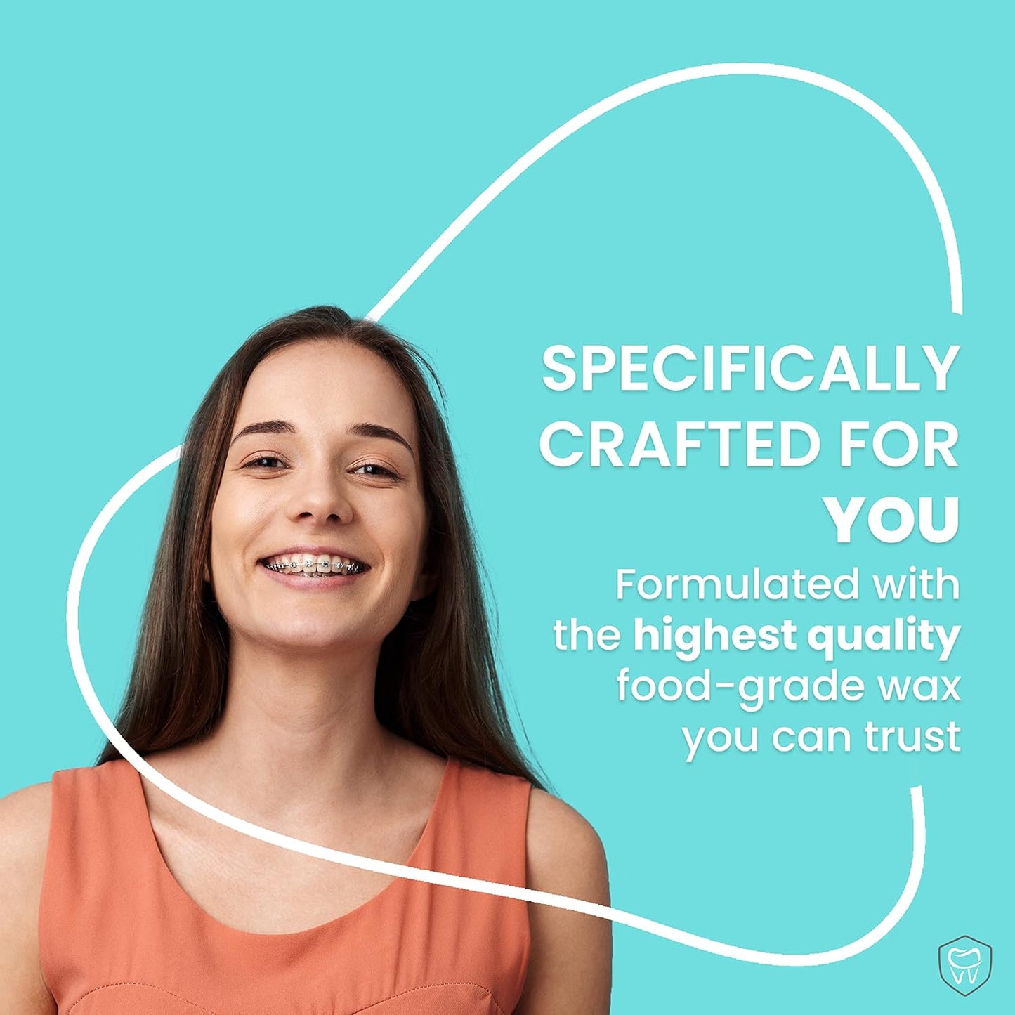 Braces Wax White 10 Pack. Dental Wax for Braces & Aligners, Unscented & Flavorless - 50 Premium Orthodontic Strips Food Grade Fresh Knight