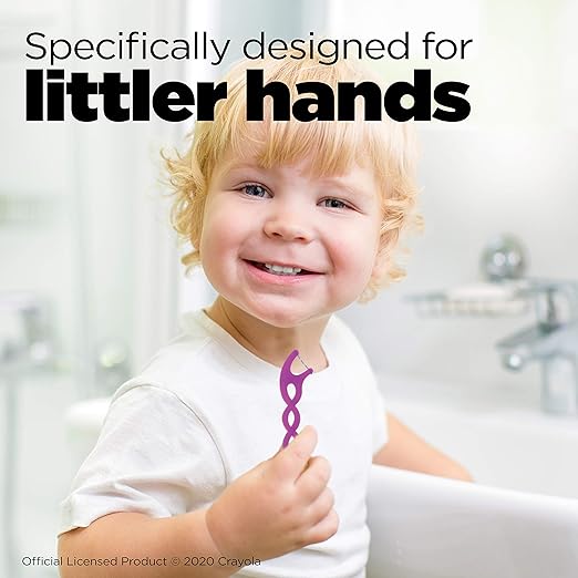 GUM Twistables Kids Flossers with Fluoride - Designed for Little Hands - Three Fun Fruit Flavors - Easy to Use Kids Floss Picks for Children Ages 3+, 90 Count (Pack of 2)