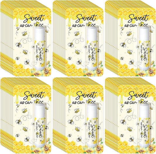 30 Pack Sweet as Can Bee Bulk Baby Shower Games Prizes Party Gifts Lip Balms Favors for Winners Adults Guests Gender Reveal Favors Decorations Baby Shower Souvenirs Gift Bags Stuffers