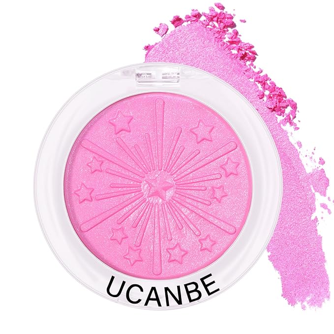UCANBE Baked Blush for Cheek, Glow Blushing Palette - Seamless Silky Blendable Powder Blush Makeup Palette, Delivering Long Last Natural Ruddy Complexion, 04 Bubble
