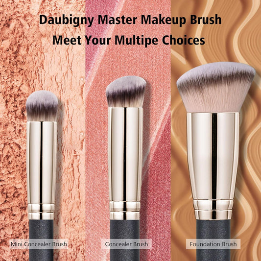 Makeup Brushes Daubigny Foundation Makeup Brushes for Liquid Makeup Pro Kabuki Foundation Brushes Set Premium Synthetic Bristles for Blending Liquid Cream Flawless Powder Buffing Stippling Concealer
