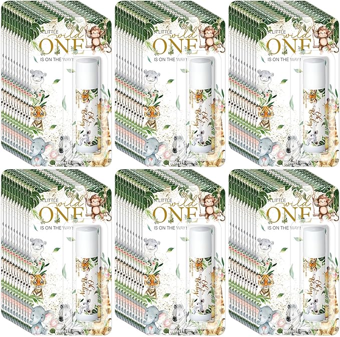 30 Pack Christmas Safari Baby Shower Games Prizes Party Gifts Bulk Lip Balms Favors for Winners Adults Guests Gender Reveal Favors Decorations Baby Shower Souvenirs Gift Bags Stocking Stuffers