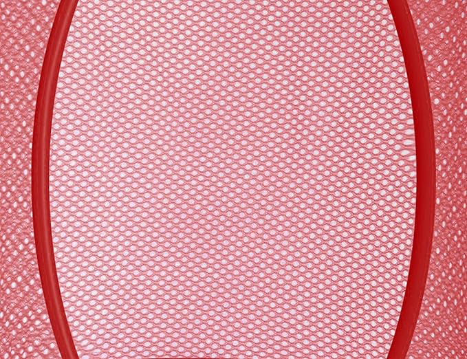 Libeder Stuffed Animal Storage Mesh Hanging Storage Space Saver Bags Organizer,Foldable Storage Organizer 3 Compartments Toy Net Storage Basket for Kids Room Bathroom 2 Sets Red