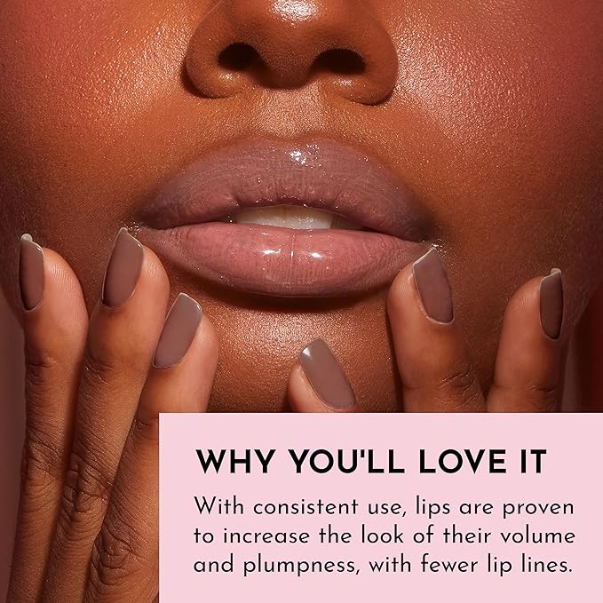 Lawless Women's Forget The Filler Lip Plumper Line Gloss, Nudie, Pink, 0.11 Fl Oz (Pack of 1)