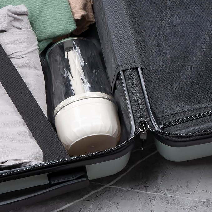 Toothbrush Holder Stand with Cup/Cover, Adjustable Height Toothbrush Organizer with 3 Slots, Portable for Bathroom, Travel, Camping (White)