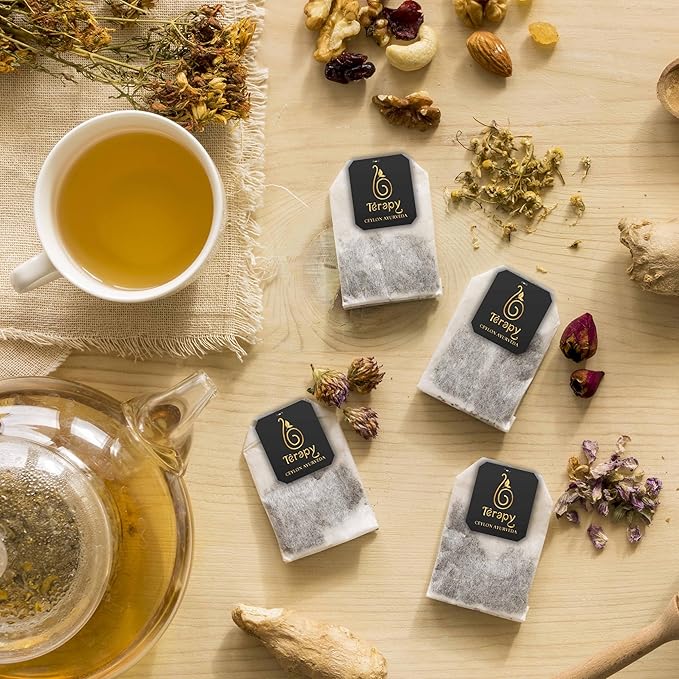 Térapy Ceylon All Day Slimming Tea | All Natural Herbal Ingredients featuring Garcinia Cambogia | Organic Herbal Slimming Tea Bags | Eco-friendly Individually Wrapped Tea Bags - 18 Count