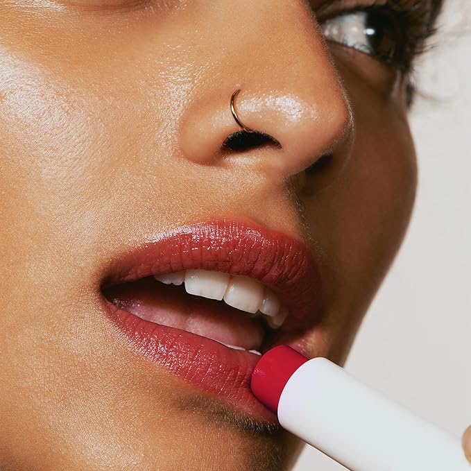 Melixir Vegan Lip Butter (12 Colors), Hydrating Tinted Lip Balm Stick, Bee-Free, Petrolatum-Free, Plant-Based, Moisturizes Dry & Chapped Lips With Shea Butter, Sheer, Natural Finish - #03 Red Velvet