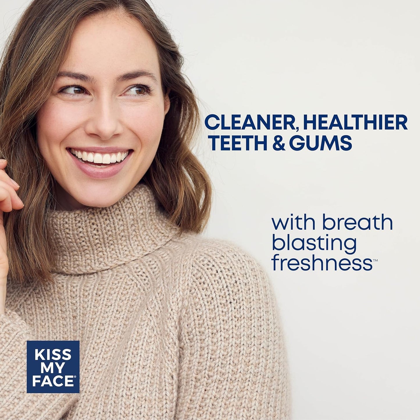 Kiss My Face Sensitive Toothpaste Gel, Citrus Mint Gel, Protection for Sensitive Teeth and Gums, with Tea Tree Oil, Aloe and Iceland Moss, Fluoride Free, Vegan, 4.5 oz, 3 Pack