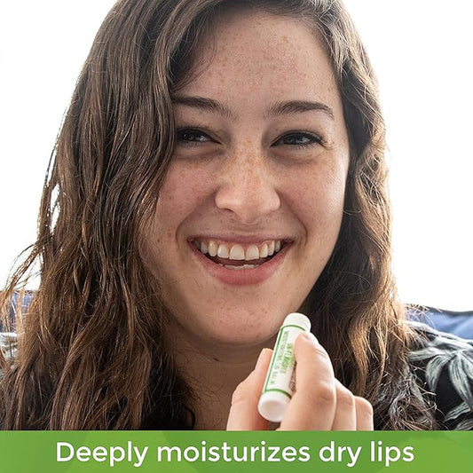 RaGaNaturals Natural Unscented Lip Balm - Original Beeswax, Shea Butter, Jojoba Oil, Vitamin E - 4 Pack Unflavored Chapstick for Dry & Cracked Lips - Christmas Stocking Stuffers - Handmade in USA