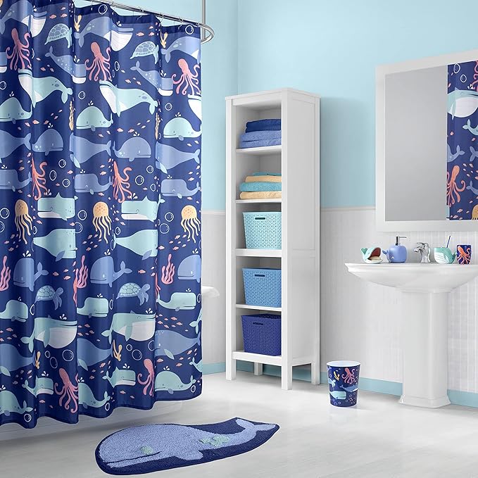 Allure Home Creation Whales Bath Set 7-Piece Bundle