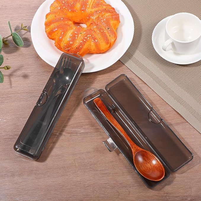 Lusofie 2 pcs tooth brush travel case Transparent Black travel toothbrush case 7.87 x 1.85 x 1.18 Inches