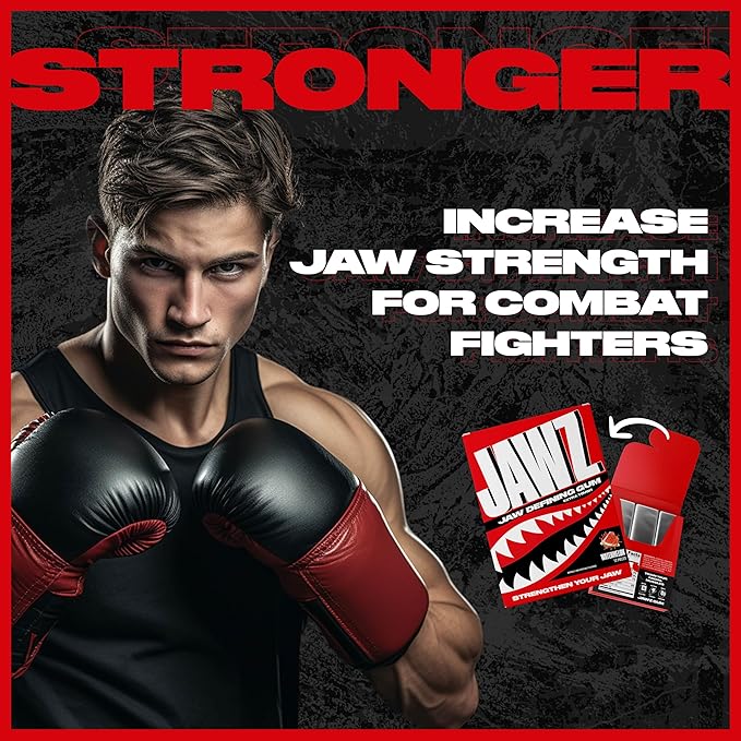 Jawline Chewing Gum (4 Month Supply) Watermelon - Define Your Jawline, Slim and Tone Your Face - Facial Exerciser for Men and Women - Sugar Free Hard Gum (10 Packs) (120 Pieces)