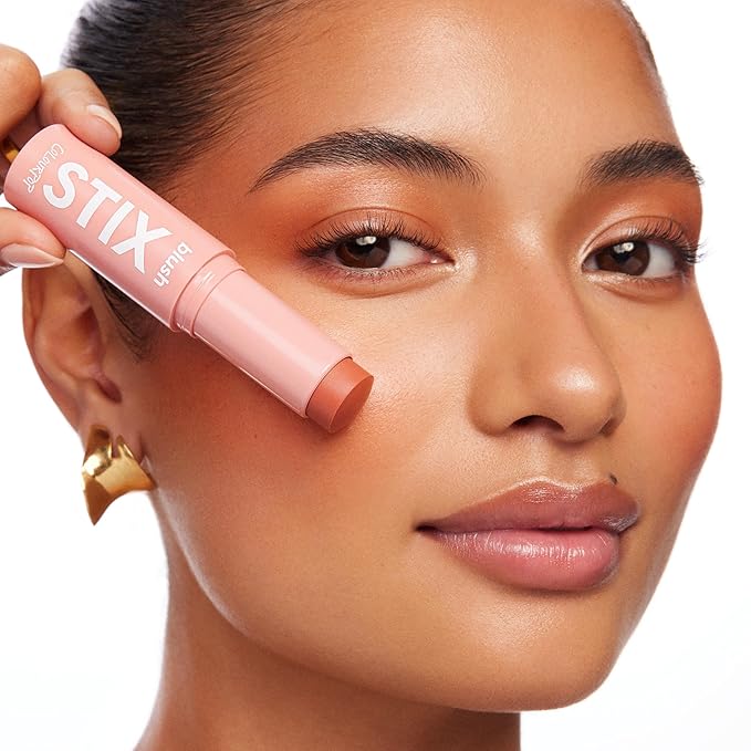 ColourPop Blush Stix - Cream Blush Stick with a Blendable, Hydrating Formula and Natural, Skin-Like Finish - Glowy Summer Makeup for Cheeks, Eyes & Lips - Cottage Life (0.28 oz)