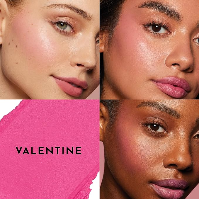 LAWLESS Pinch My Cheeks Soft-Blur Cream Blush - Valentine - Premium Blush with Natural Ingredients to Re-Energize and Protect the Skin While Imparting a Soft, Cloudy Finish - 0.18 oz