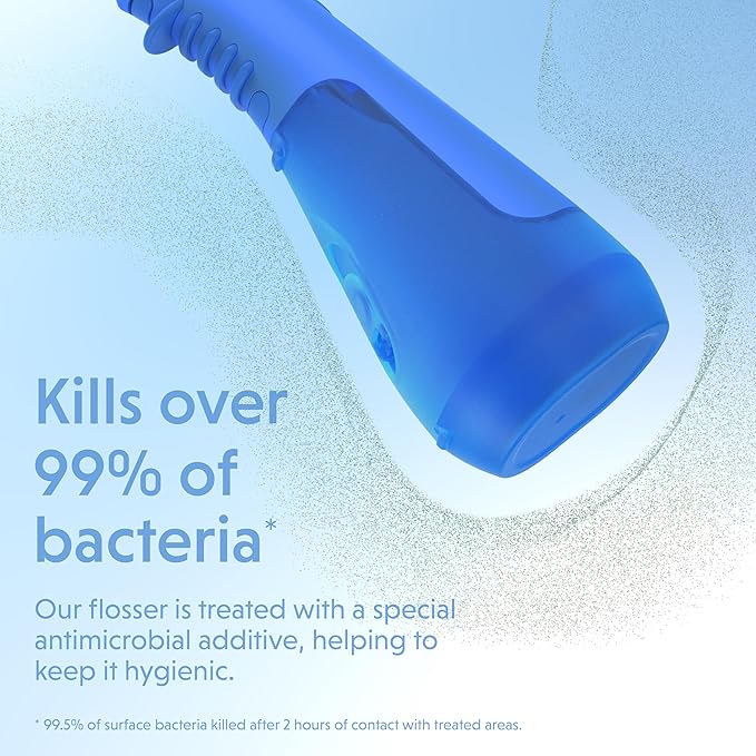 Ordo Water Flossers for Teeth, Cordless IPX7 Waterproof Oral Irrigator, 3 Pressure Settings, Portable, Rechargeable Electric Sonic Flosser, Dental Professional Recommended, Arctic Blue