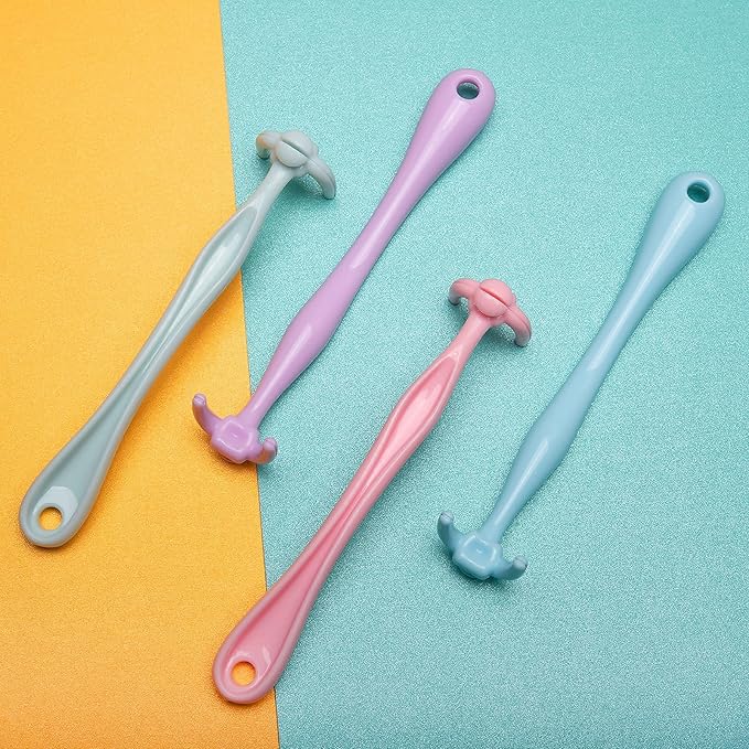 Colorful Design Dental Floss Handle 3 Counts for Adults and Kids Teeth Cleaning Interdental Brush Unflavored Floss Picks floas Holder Reusable Flosser