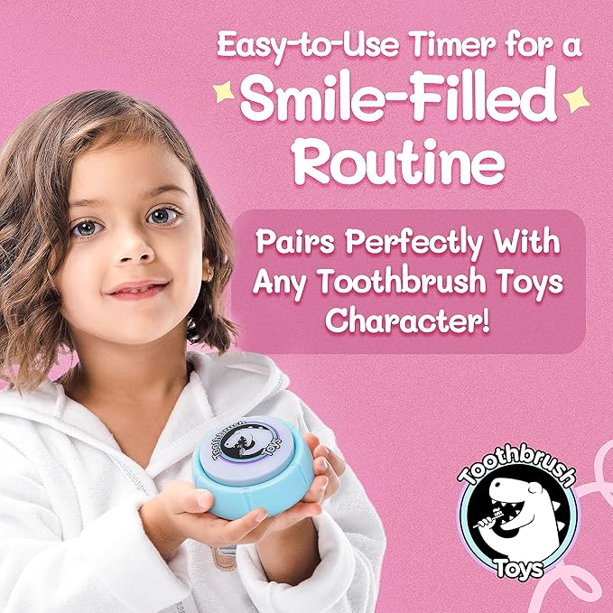 Toothbrush Timer for Kids - Musical 2 Minutes Light Up Timer, Portable and Fun for Toddlers Teeth Brushing