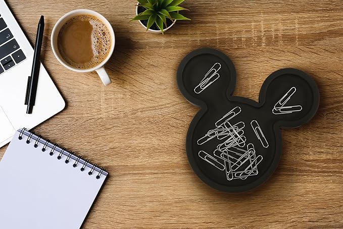Jay Franco Disney Mickey Mouse Bathroom Accessories - 2 Piece Black & Red Resin Bathroom Décor and Storage Set Includes Toothbrush Holder and Soap Dish Set