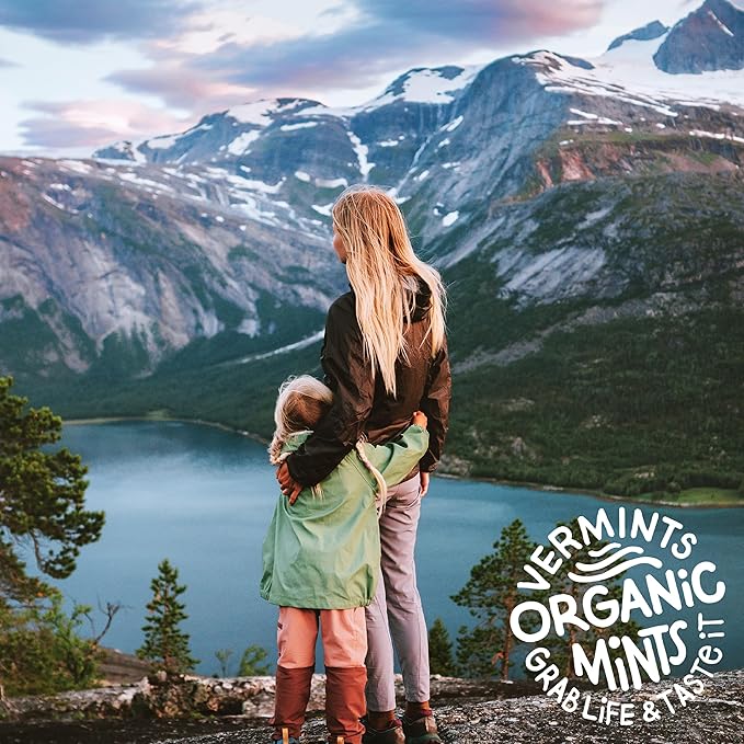 VerMints Organic Breath Mints Café Express - Real Ingredients, Lasting Coffee Flavor - Travel Size Tins - Non-GMO, Nut Free, Gluten Free, Vegan & Kosher Coffee Candy - 1.41oz Tins (Pack of 6)