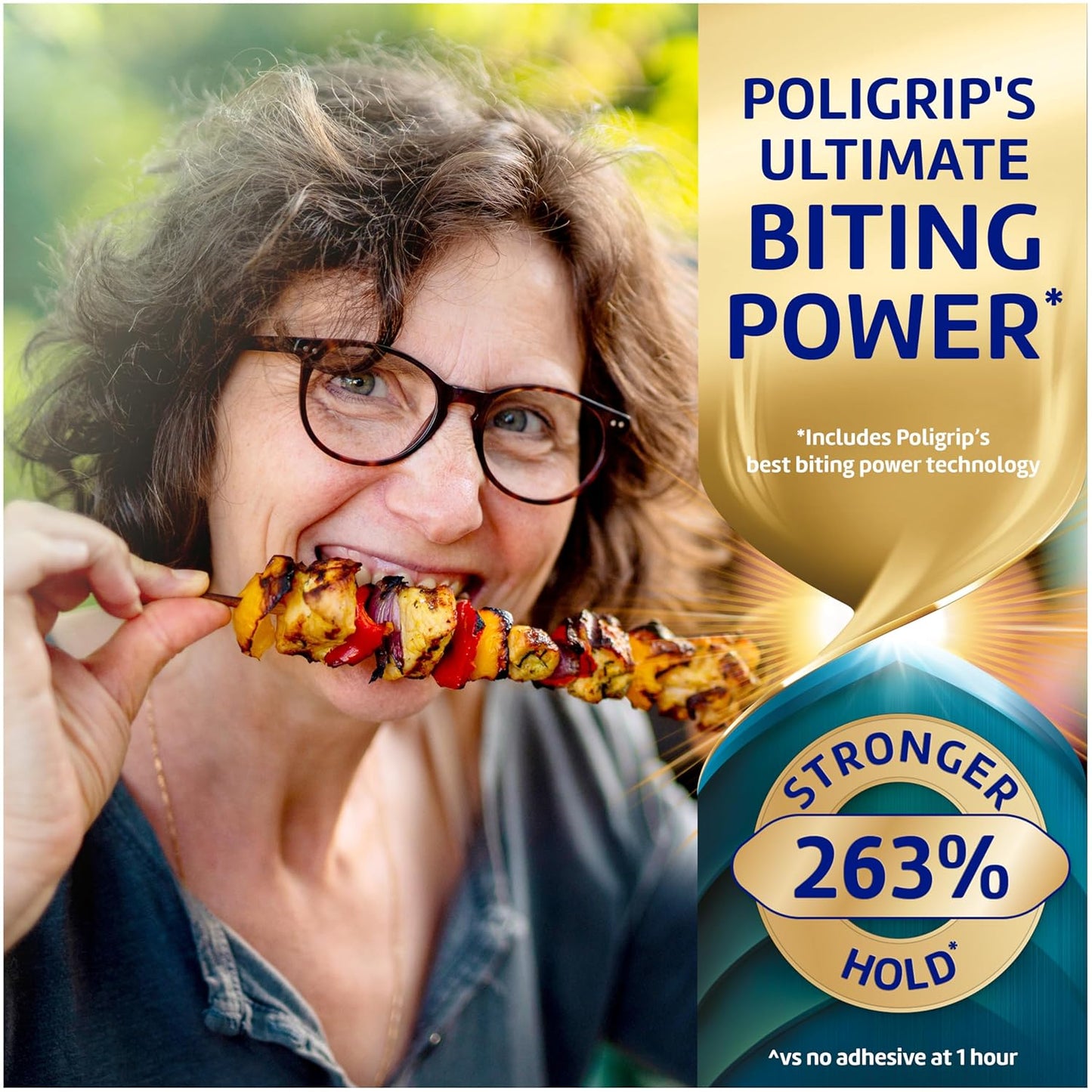 Poligrip Power Max Ultimate All-in-1 Denture Adhesive Cream, Zinc Free, 2.2 oz (4 Pack)