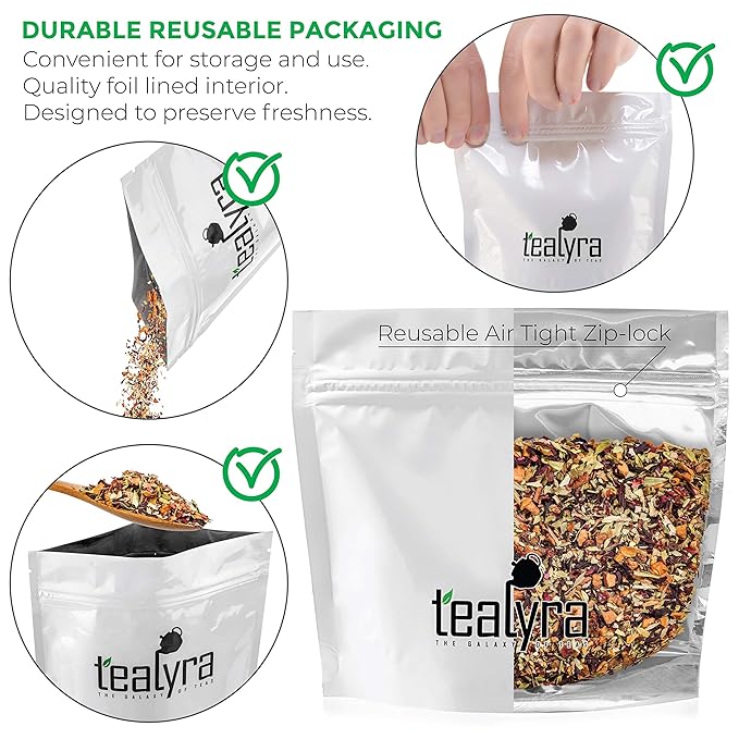 Tealyra - Senna Quick Cleanse - Detox Blend - Hibiscus - Rosehip - Pomegranate - Herbal Fruity Loose Leaf Tea - Hot or Iced - Caffeine Free - 112g (4-ounce)