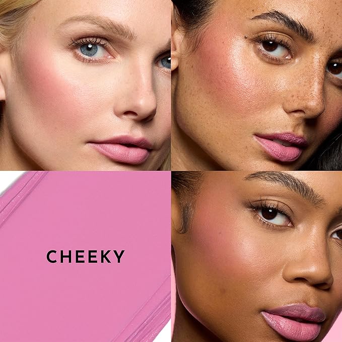 LAWLESS Pinch My Cheeks Soft-Blur Cream Blush - Cheeky - Premium Blush with Natural Ingredients to Re-Energize and Protect the Skin While Imparting a Soft, Cloudy Finish - 0.18 oz