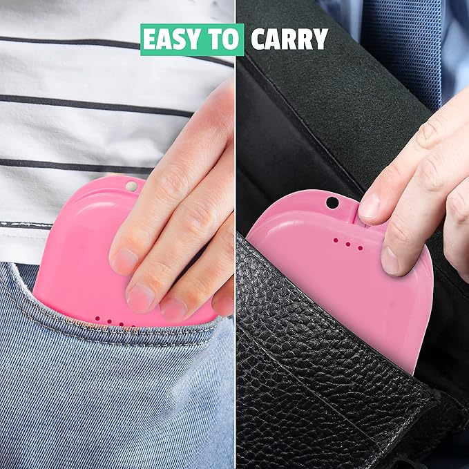 Pink Retainer Case - Pack of 2 - Odorless Mouth Guard Case - Retainer Holder - Ventilated, Durable & Hygienic Cases for Travel, Carrying and Protecting Braces, Partial Dentures & Aligners