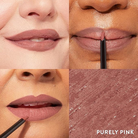 LAURA GELLER NEW YORK Modern Classic Lip Liner, Luxurious Creamy Long Lasting Lip Liner, Prevents Feathering and Fading, Purely Pink